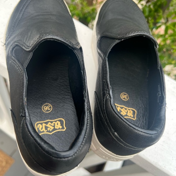 Ash Black and White Slip-On Sneakers with Platform Sole Women's Size 6 Black - Picture 12 of 16